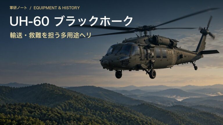 UH-60 ブラックホーク｜輸送・救難を担う多用途ヘリ