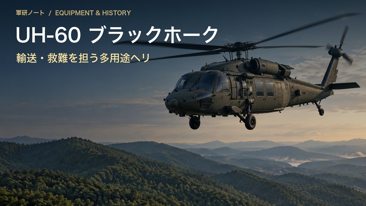 UH-60 ブラックホーク|輸送・救難を担う多用途ヘリ