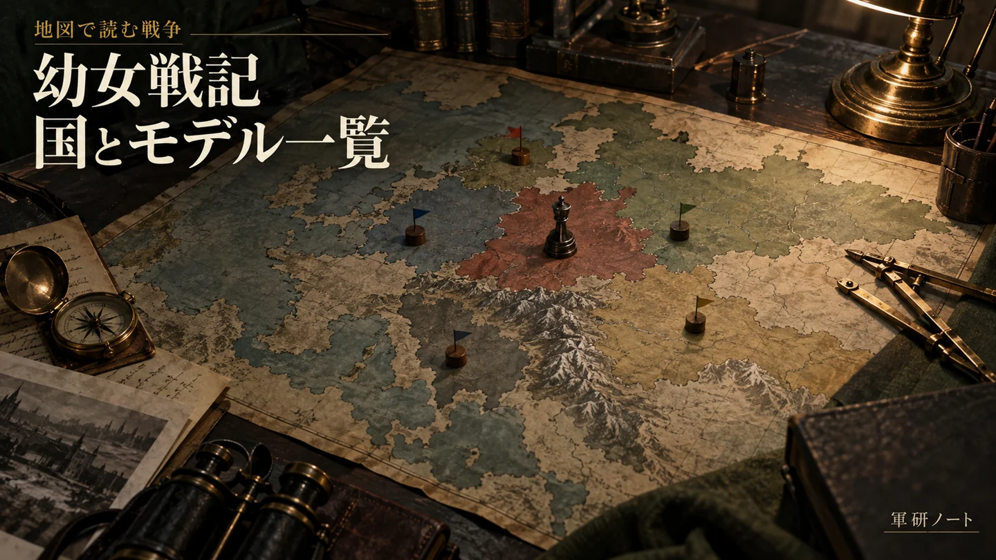 幼女戦記の国とモデル一覧|帝国・共和国・連邦は現実のどこ?地図に重ねたら、帝国は「同盟国がひとつもないドイツ」だった
