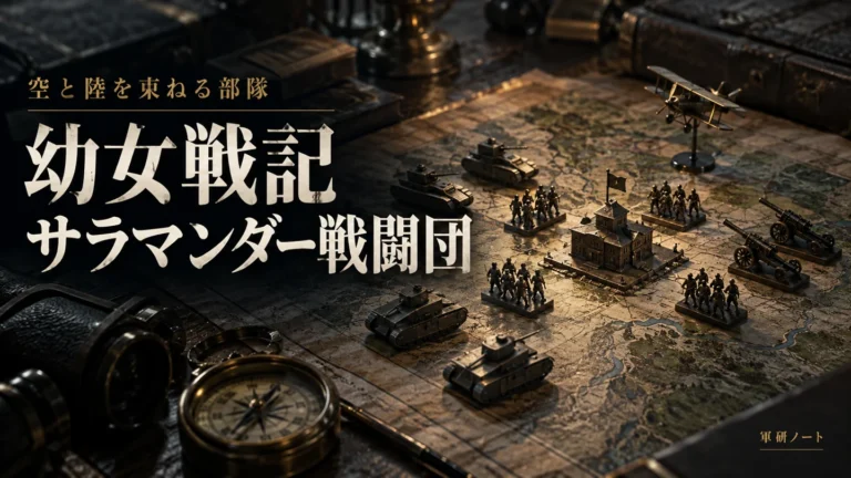 幼女戦記2期のサラマンダー戦闘団とは?第二〇三航空魔導大隊との違いを編成図で整理|ターニャが嘆いた「寄せ集め」は史実のドイツ軍では当たり前だった