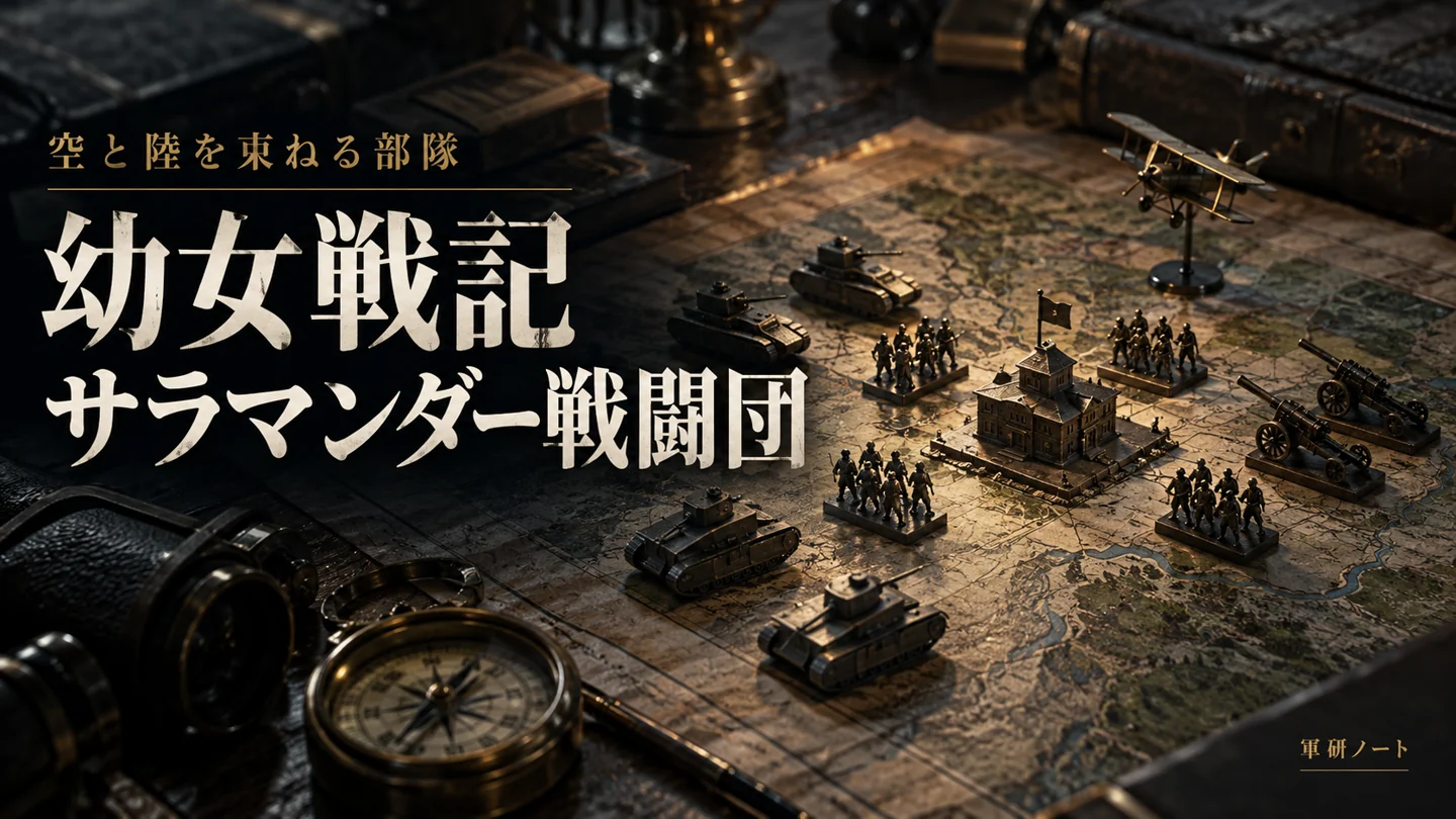 幼女戦記2期のサラマンダー戦闘団とは?第二〇三航空魔導大隊との違いを編成図で整理|ターニャが嘆いた「寄せ集め」は史実のドイツ軍では当たり前だった