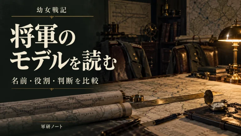 幼女戦記の将軍にモデルはいる?ゼートゥーアとルーデルドルフを名前・外見・役割・思想で検証したら、ゼートゥーアは「二人の将軍の合成」だった