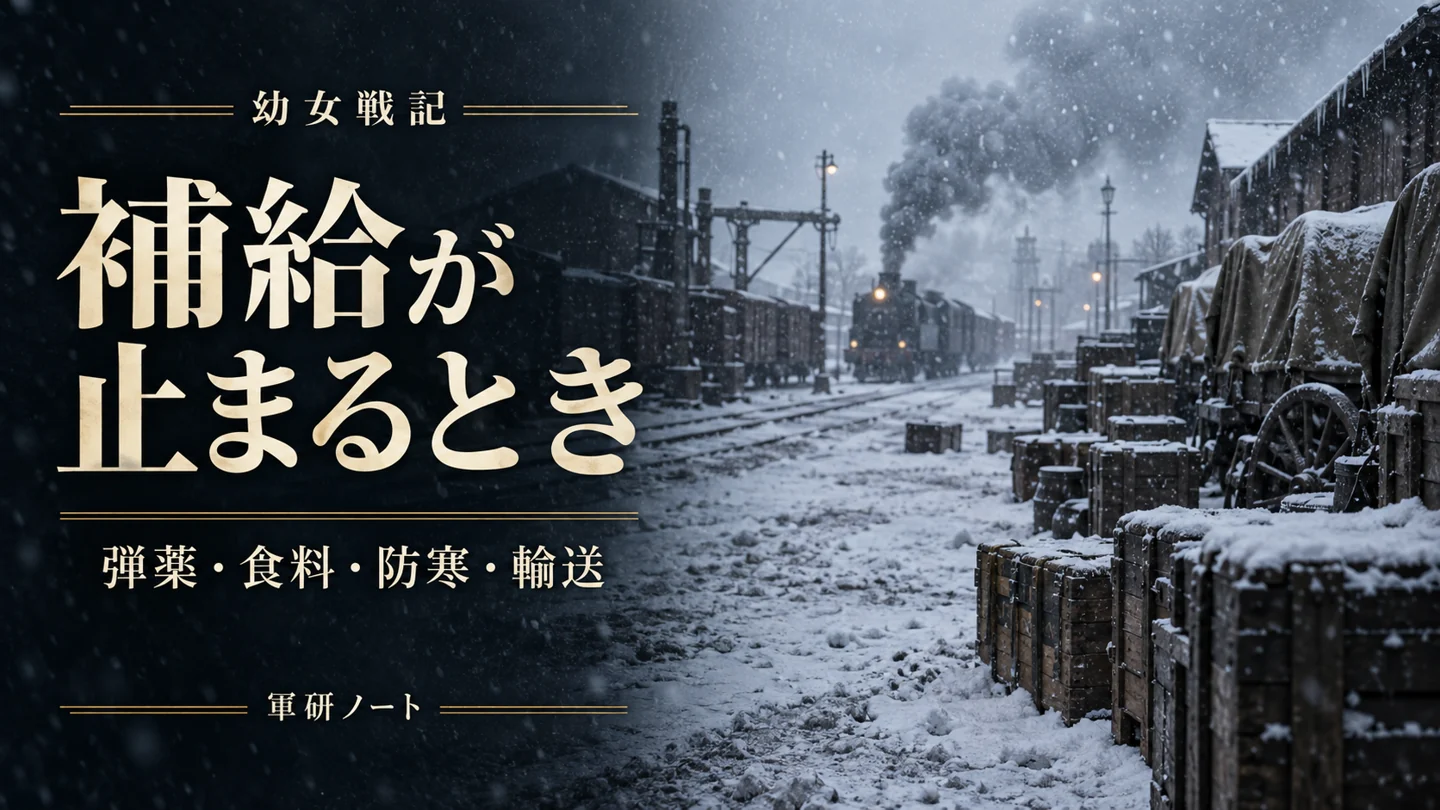 幼女戦記2期の補給不足を解説|強い部隊でも戦い続けられない理由──弾薬・食料・防寒・輸送、戦闘の前に負ける戦争の話