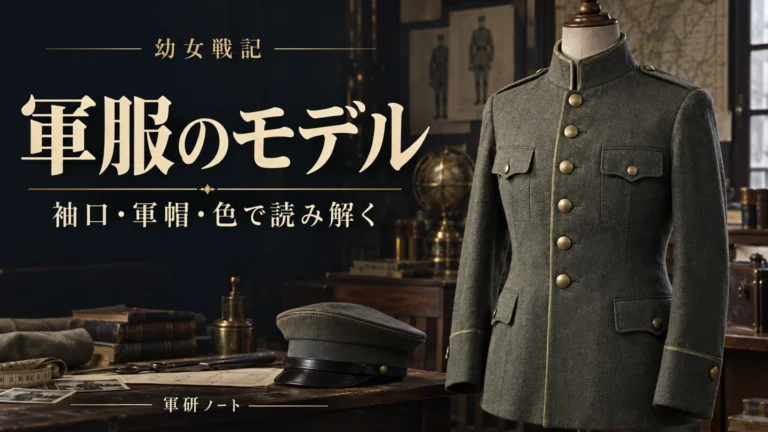 幼女戦記の軍服は何がモデル?帝国軍の服装・軍帽・徽章を比較|答えは1910年ごろのプロイセン軍──ターニャの上着が「槍騎兵」の形と言われる理由