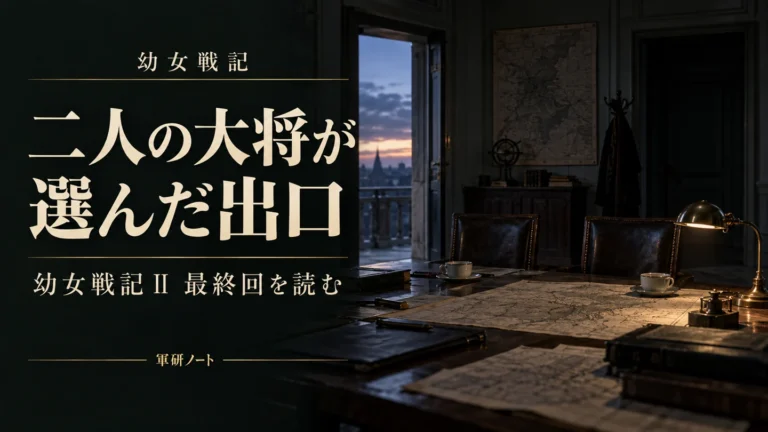 幼女戦記2期最終回を考察|ゼートゥーアとルーデルドルフの判断をどう読むか──「戦い抜いて終わらせる」と「負け方を選ぶ」、二人の大将が選んだ出口